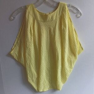 BEBE YELLOW SLEEVELESS TOP